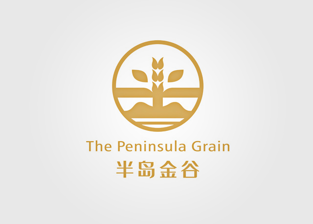 半岛金谷食品品牌标志设计